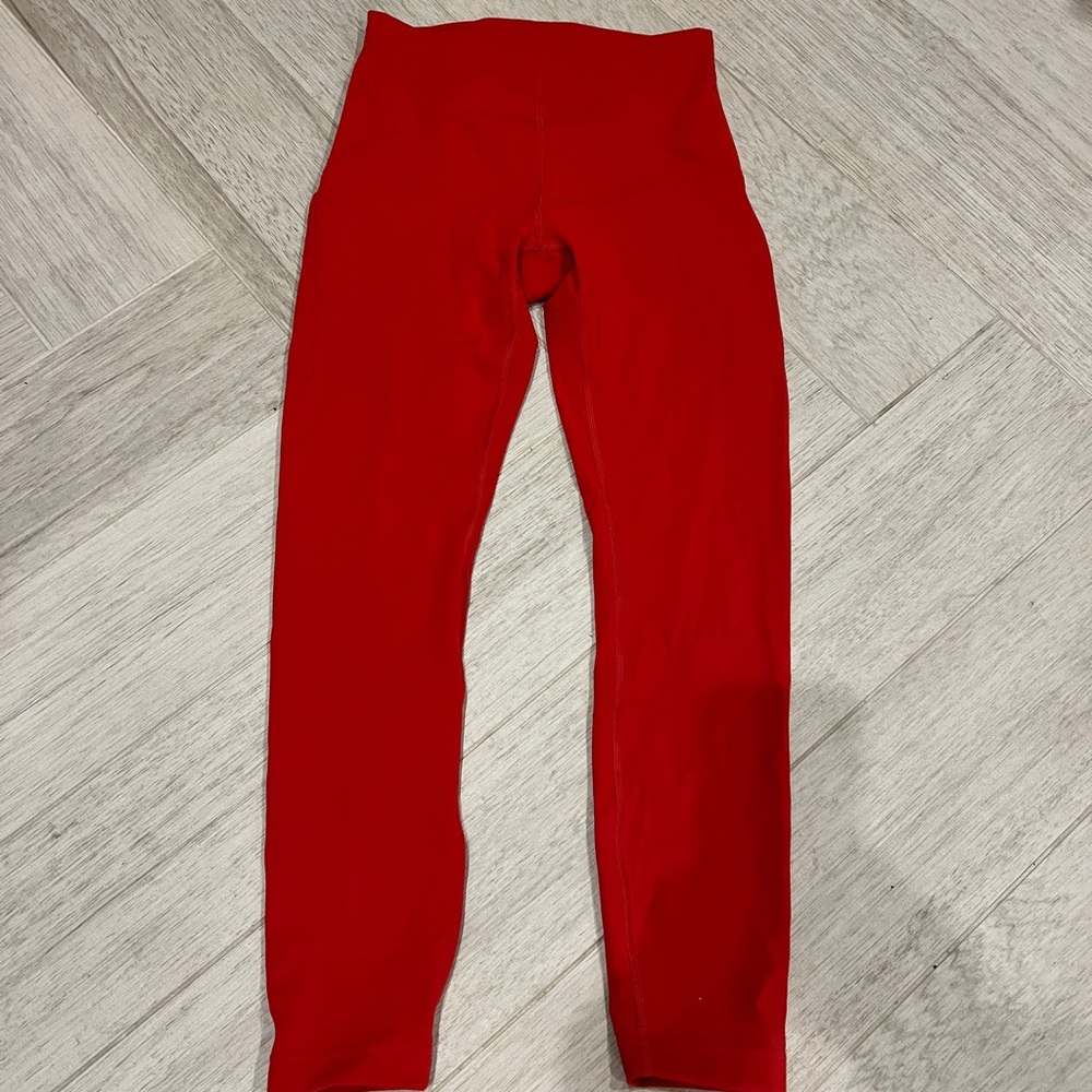 Lululemon Red Leggings
